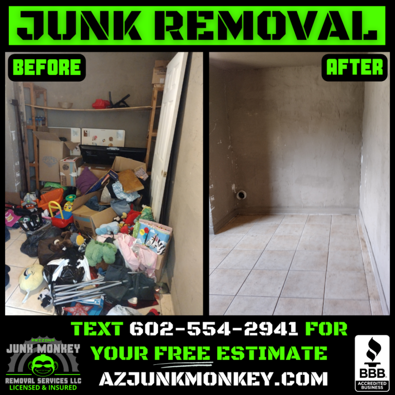garage clean out trash removal and hauling 85301