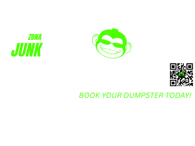 dumpster rental logo az junk monkey